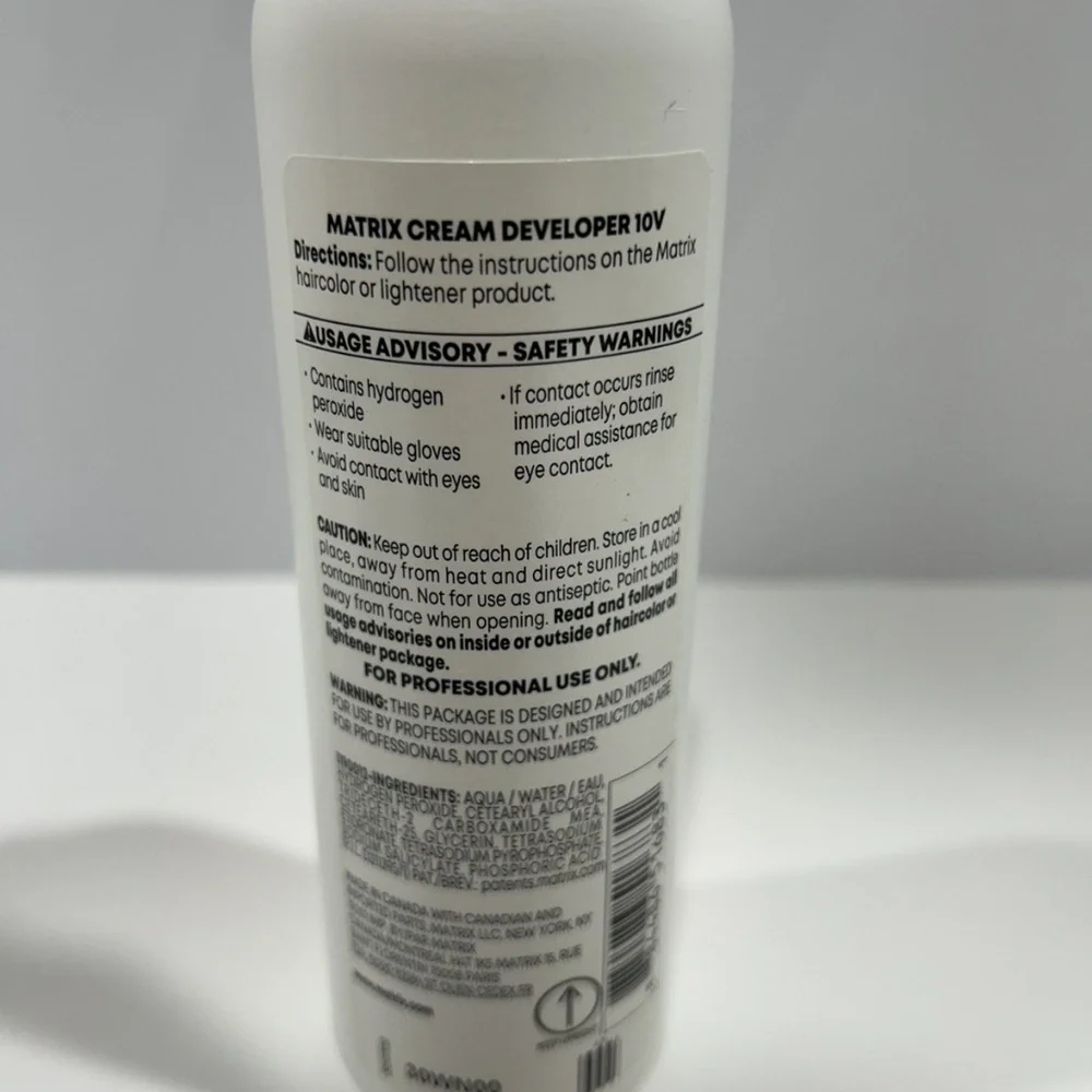 NEW MATRIX Volume 10 Cream Developer-color sync, SoColor sync, Matrix Lightener - Picture 2 of 2